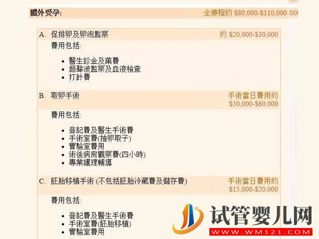 香港私立醫(yī)院試管嬰兒價(jià)目表明細(xì)?(圖1) 香港私立醫(yī)院試管嬰兒價(jià)目表明細(xì)?(圖1)