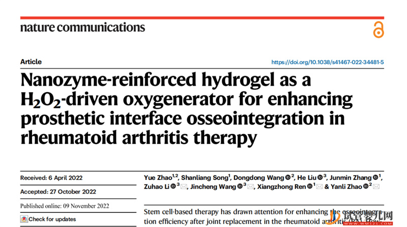 深大構建新型仿生智能水凝膠干細胞支架用于輔助干細胞治療RA(圖1)